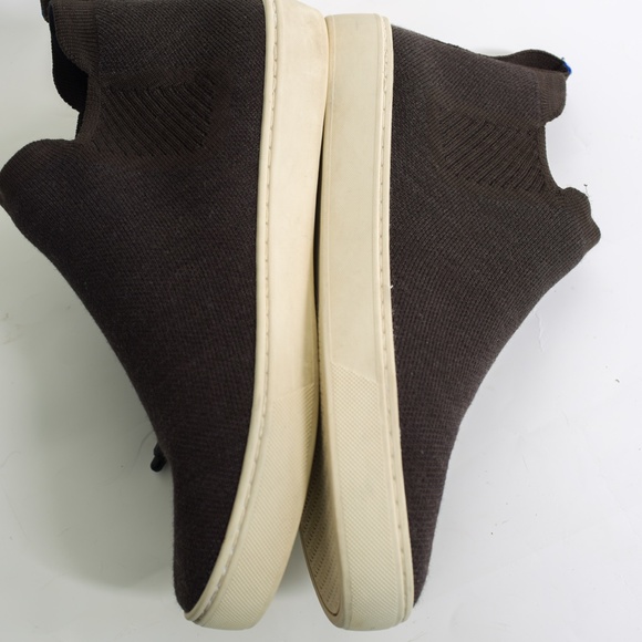 Rothy’s Boots Merino Wool Chelsea Brown and Cream 9.5 - Picture 3 of 15